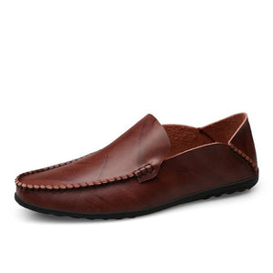 Men Designer Man Casual Shoes Brand Genuine Split Leather Shoes Italy Men Sneakers Non-slip Loafers Flats Driving Men Shoes