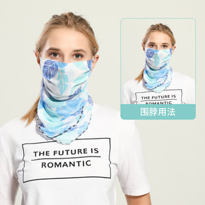 Spring And Summer Sun-resistant Silk Scarves Scarf Large Face Mask Women's Neck Guard Breathable Mask All Face Covering UV-Prote
