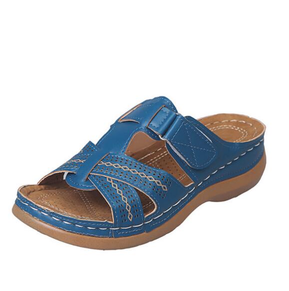 Women's Summer Open Toe Comfy Sandals Super Soft Premium Orthopedic Low Heels Walking Sandals Drop Shipping Toe Corrector Cusion