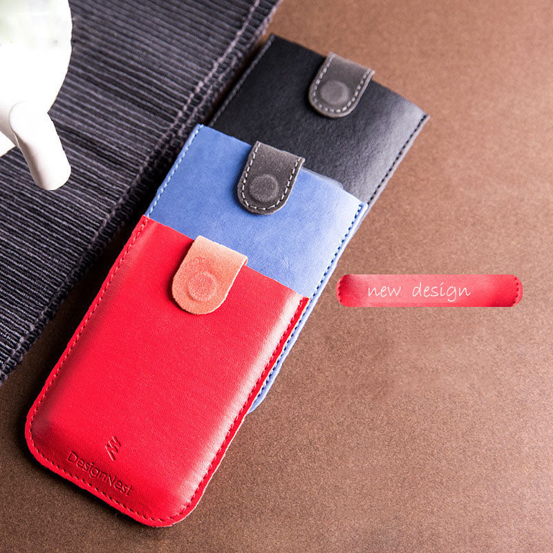 DAX V3 Leather Card Holders Mini Slim Portable Pulled Design Men Card Wallet Gradient Color 5 Cards Money Short Women Purse