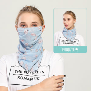 Spring And Summer Sun-resistant Silk Scarves Scarf Large Face Mask Women's Neck Guard Breathable Mask All Face Covering UV-Prote
