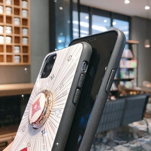 For Apple iphone 11 Case Luxury Diamond With Ring Stand Gold protective back cover case for iphone 11 Pro Max iphone11 11Pro