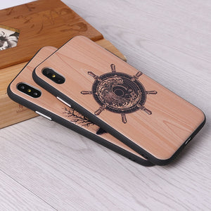 Imitative Wood Cover For 6 7 7Plus 8 8Plus X XS Max 3D