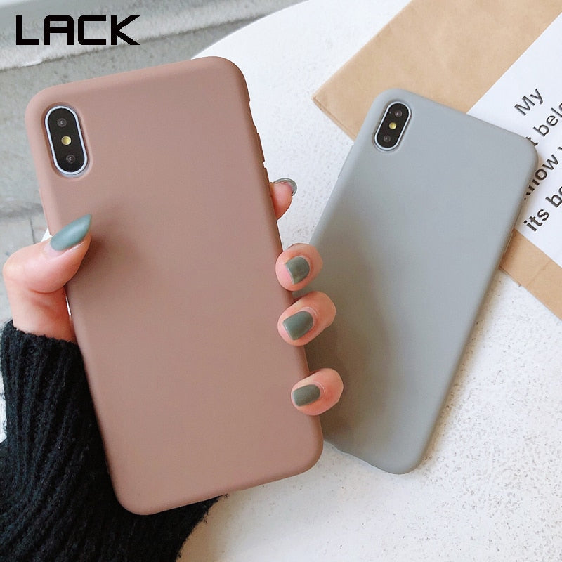 Solid Color Silicone Couples Cases For iphone