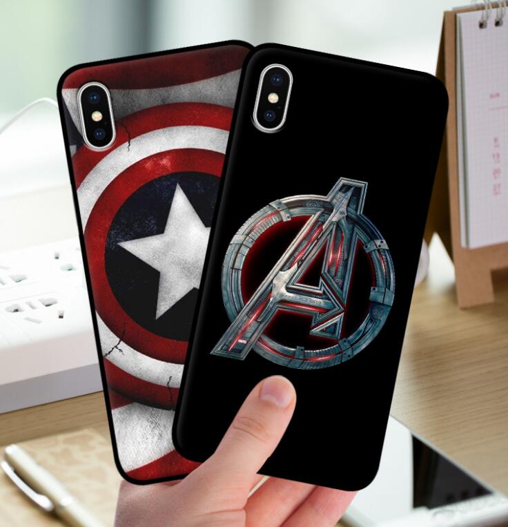 Marvel Superhero High Quality Classic Phone Accessories Case for Apple iPhone X Xs Xr Xs max 8 7 6 6S Plus 5 5S SE cass