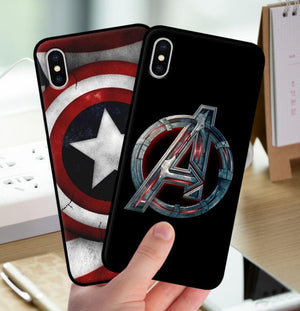 Marvel Superhero High Quality Classic Phone Accessories Case for Apple iPhone X Xs Xr Xs max 8 7 6 6S Plus 5 5S SE cass