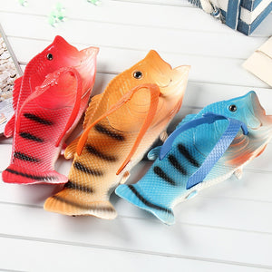 Summer Runwar Shoes Fish Slippers Flip Flops Unisex Beach Slippers Men Slides Light Man's Funny Slippers