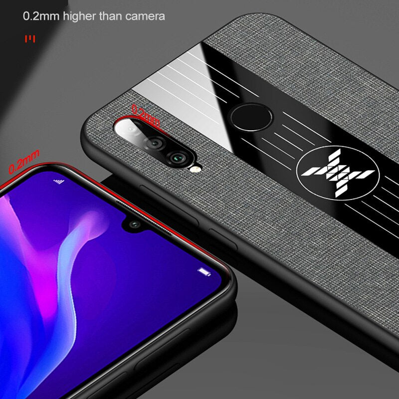 Luxury Cloth Phone Case For Huawei P30 P20 Lite Mate 10 Lite 20 Pro Nova 2i 3 3i Honor 10 Lite 8X 7C