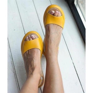 Summer Women Sandals Fish Mouth Elegant  Ladies Shoes Slip On Solid  Female Single Shoes Casual Soft Office Flats Dropshipping