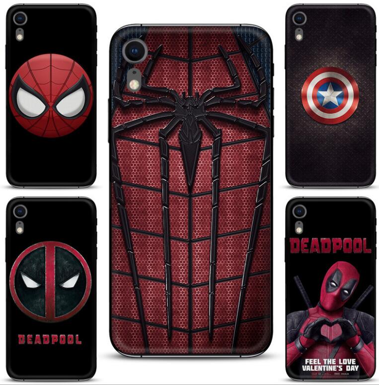 Marvel Superhero High Quality Classic Phone Accessories Case for Apple iPhone X Xs Xr Xs max 8 7 6 6S Plus 5 5S SE cass