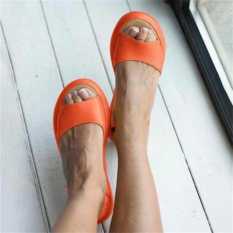 Summer Women Sandals Fish Mouth Elegant  Ladies Shoes Slip On Solid  Female Single Shoes Casual Soft Office Flats Dropshipping