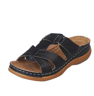 Women's Summer Open Toe Comfy Sandals Super Soft Premium Orthopedic Low Heels Walking Sandals Drop Shipping Toe Corrector Cusion