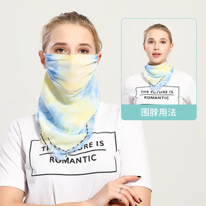 Spring And Summer Sun-resistant Silk Scarves Scarf Large Face Mask Women's Neck Guard Breathable Mask All Face Covering UV-Prote