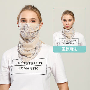 Spring And Summer Sun-resistant Silk Scarves Scarf Large Face Mask Women's Neck Guard Breathable Mask All Face Covering UV-Prote