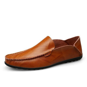Men Designer Man Casual Shoes Brand Genuine Split Leather Shoes Italy Men Sneakers Non-slip Loafers Flats Driving Men Shoes