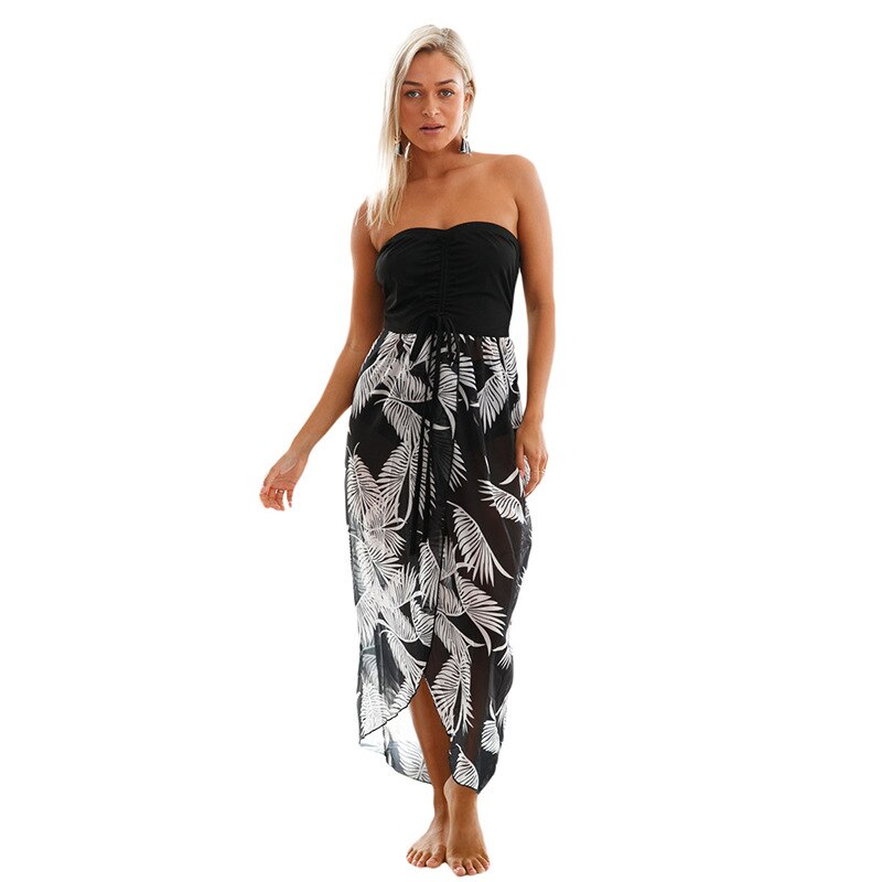 Unique Tassels Multi-color Printed Beach Skirt