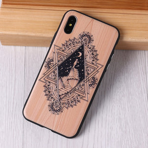 Imitative Wood Cover For 6 7 7Plus 8 8Plus X XS Max 3D