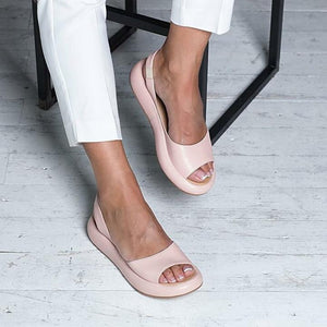 Summer Women Sandals Fish Mouth Elegant  Ladies Shoes Slip On Solid  Female Single Shoes Casual Soft Office Flats Dropshipping