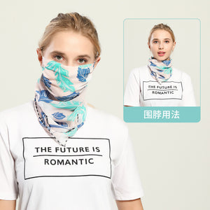 Spring And Summer Sun-resistant Silk Scarves Scarf Large Face Mask Women's Neck Guard Breathable Mask All Face Covering UV-Prote