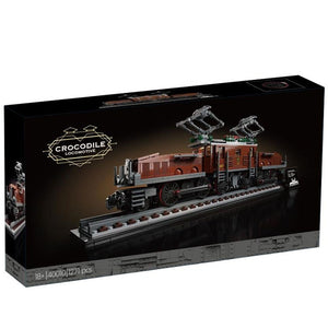 1271pcs Crocodiled Locomotived Train Model Building Blocks Bricks Toy Fit Technic 21005 21006 16055 10277 Toys For Children Gift