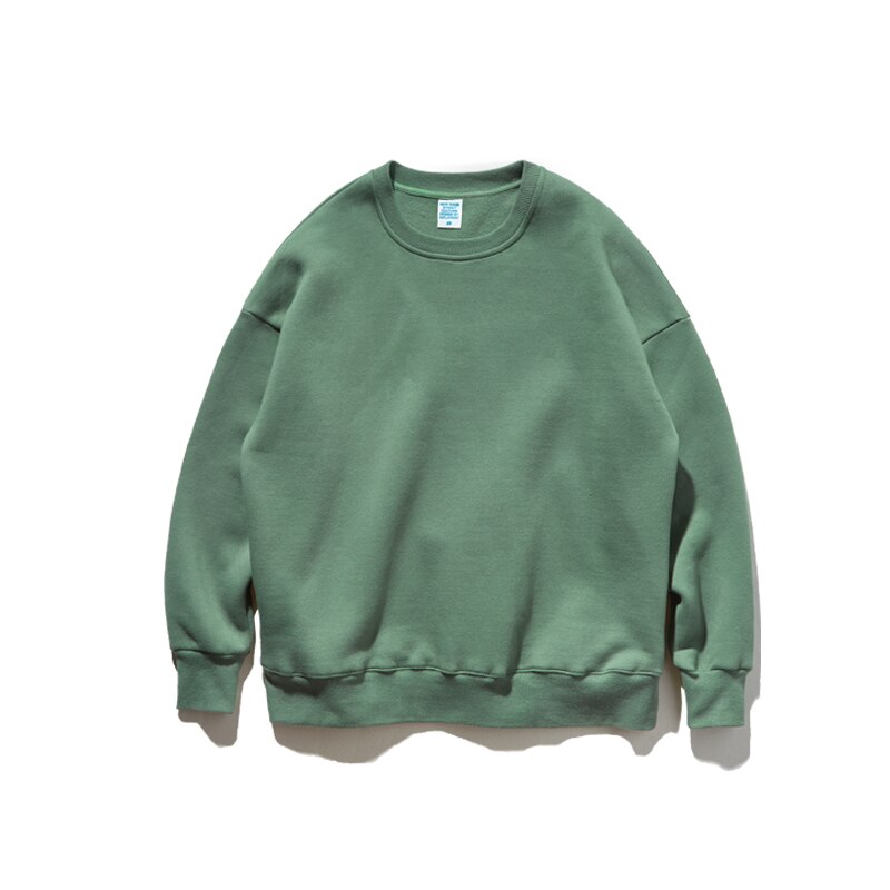 INFLATION 2020 Winter Men Thick Fleece Sweatshirt Unsex Hip Hop Multi-color Sweatshirt Men Solid Basic Winter Sweatshirts 166W17