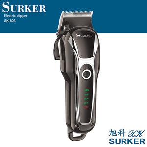 Surker New Products High-Power Liquid Crystal Hair Clipper Top Grade Profession Hair Salon Electric Hair Clippers Sub-Charging P