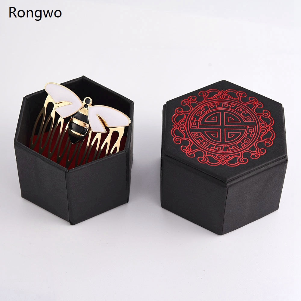 Anime Ladybug Black Cat Bee Hair Accessories Hair Comb Hairpin Girls Women Fashion Personality Jewelry Cosplay Holiday Gifts Box