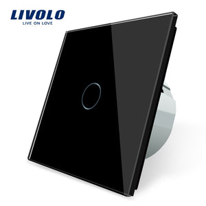 LIVOLO - Interrupteur tactile commutateur de lumière avec affichage LED, 1 Gang, 1 voie
