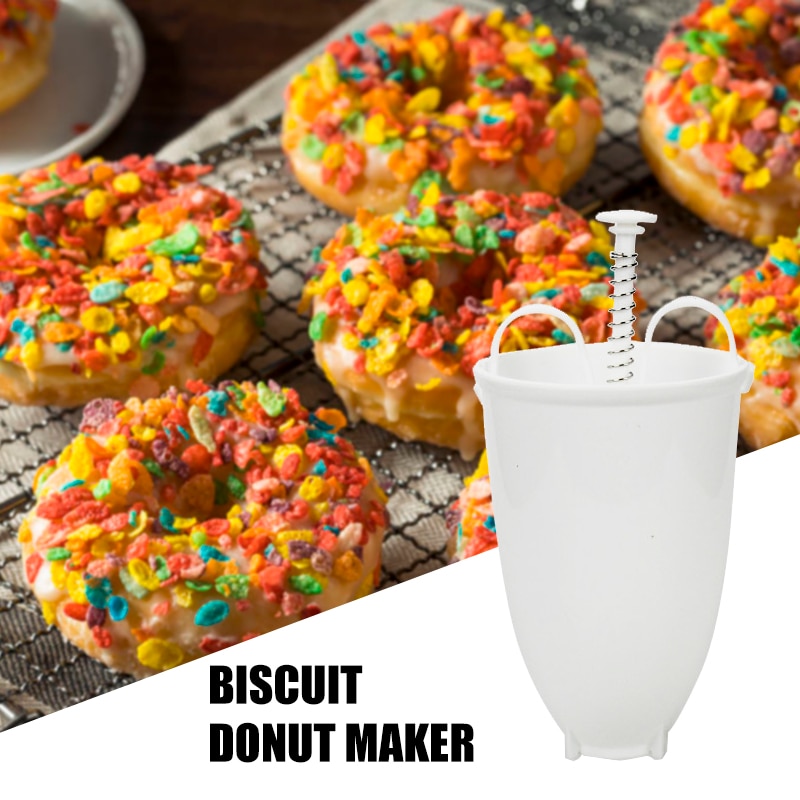 Plastic Mini Donuts Maker Dessert Dispenser Deep Fry Donut Mold Easy Fast Portable Arabic Waffle Mold Gadget Kitchen Tools