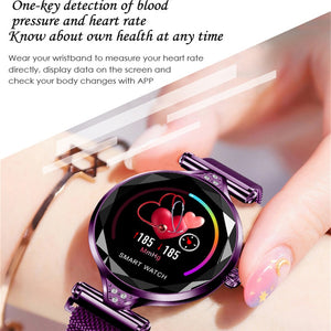 Lady Smart Watches Fashion Women Watch Heart Rate Monitor Fitness Tracker Women Smartwatch Bluetooth Waterproof Smart Bracelet