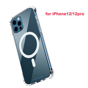 Transparent Mobile Phone Case For IPhone 12 Pro Max MagSafe Case Shockproof Case Protective Cover Shell For IPhone12 Mini 12 Pro