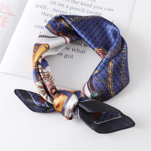 Women Square Silk Scarf Chiffon Satin Lady Hair Neck Foulard  Scarves Shawl Wrap Female Bandana Head Kerchief Hijab Headband