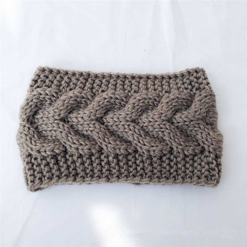 New Knitted Knot Cross Headband for Women Autumn Winter Girls Hair Accessories Headwear Elastic Hair Band Hair Accessories