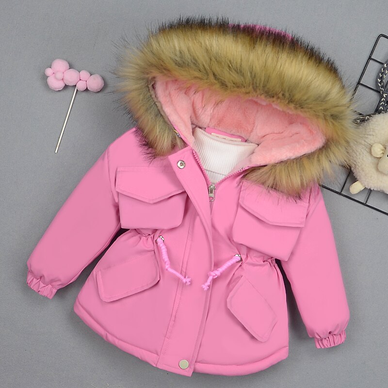 Fille veste le nouveau 2020 enfants chaud enfant en bas âge enfants hiver fille coton rembourré vêtements bébé épaissi coton rembourré manteau