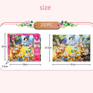 Disney Puzzle 200 Pieces Frozen / Snow White 200 Pieces / Children Puzzle Educational Toys 3D Paper Puzzles Children Toys Adult