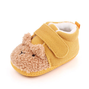 2021 Brand New Toddler Newborn Baby Crawling Shoes Boy Girl Cute Slippers Prewalker Trainers Fur Winter Animal Ears First Walker