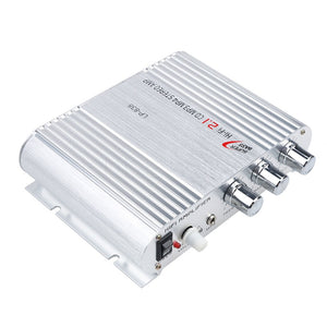 Mini Hi-Fi Amplificateur Stéréo SCE POUR LVPIN 12V 200W MP3 Autoradio amplificateur de puissance Audio 2.1CH Maison Super Basse