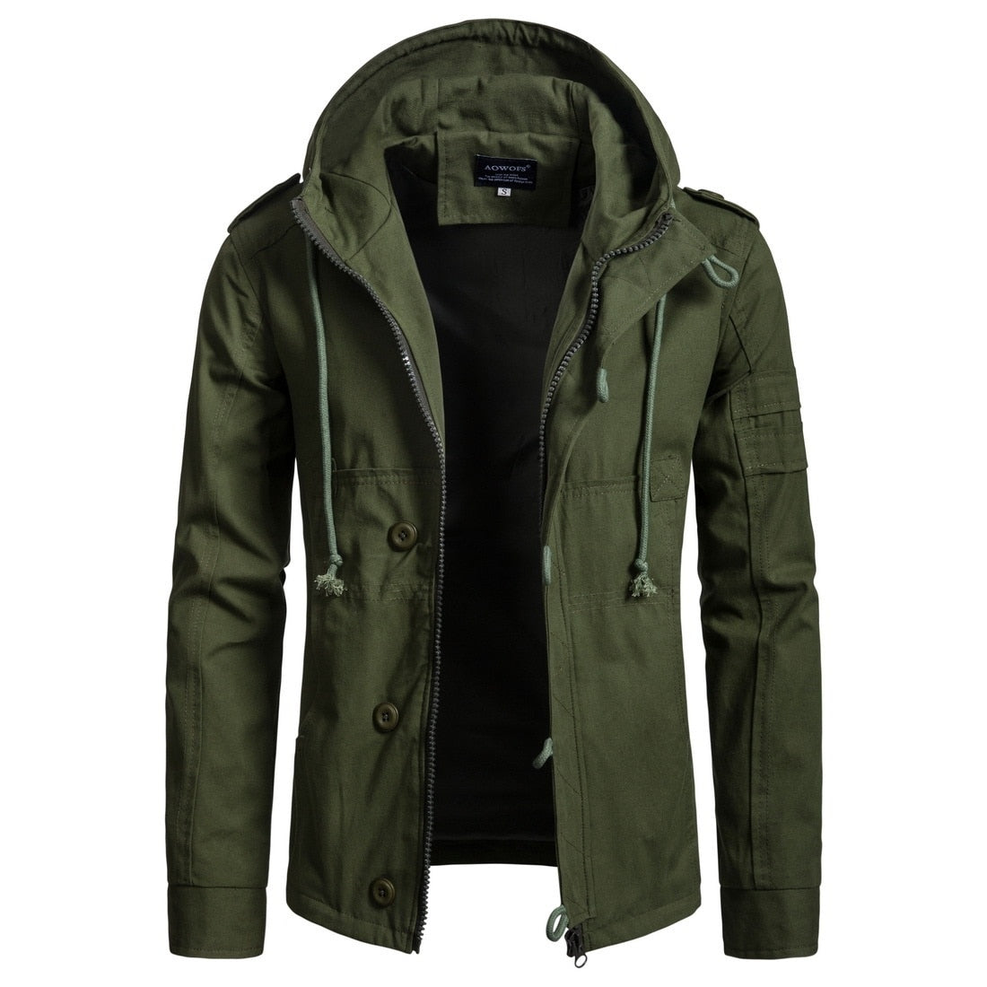Zogaa 2020 Brand Slim Men Jacket Army Green Military Wide-waisted Coat Casual Cotton Hooded Windbreaker Jackets Overcoat Male