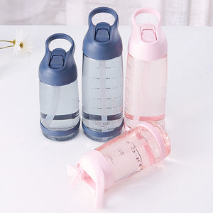Outdoor Water Bottle with Straw