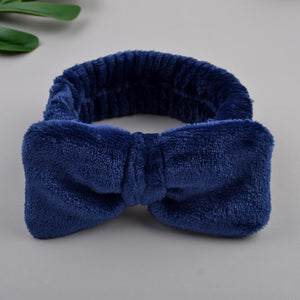 Wash Face Bow Hairbands For Women Girls