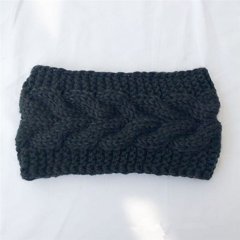 New Knitted Knot Cross Headband for Women Autumn Winter Girls Hair Accessories Headwear Elastic Hair Band Hair Accessories