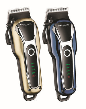 Surker New Products High-Power Liquid Crystal Hair Clipper Top Grade Profession Hair Salon Electric Hair Clippers Sub-Charging P