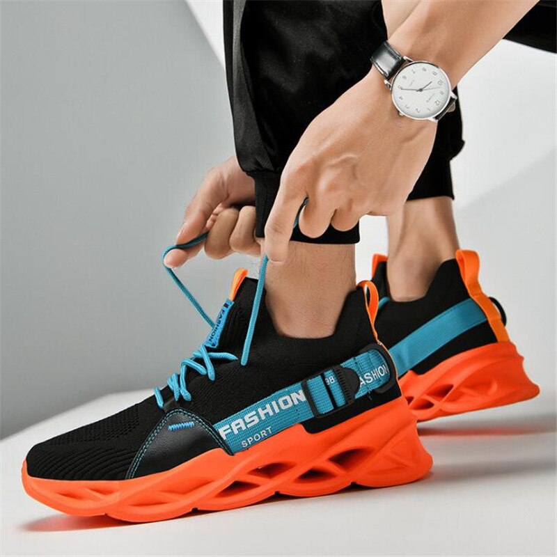 Sneakers Men Breathable Green 2021 Men Casual Shoes Autumn Big Size Soft Sneakers Women Lace-Up Mesh Fashion Sport Couple Shoes