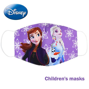 Disney congelé dessin animé bouche masque Anti poussière masque visage princesse Anna Elsa cotons masques pour enfants enfants réutilisables