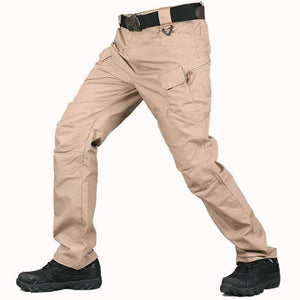 Pantalon tactique homme élasticité de poche Multiple ville pantalon militaire Sport urbain hommes mince gros noir Cargo pantalon moto 5XL