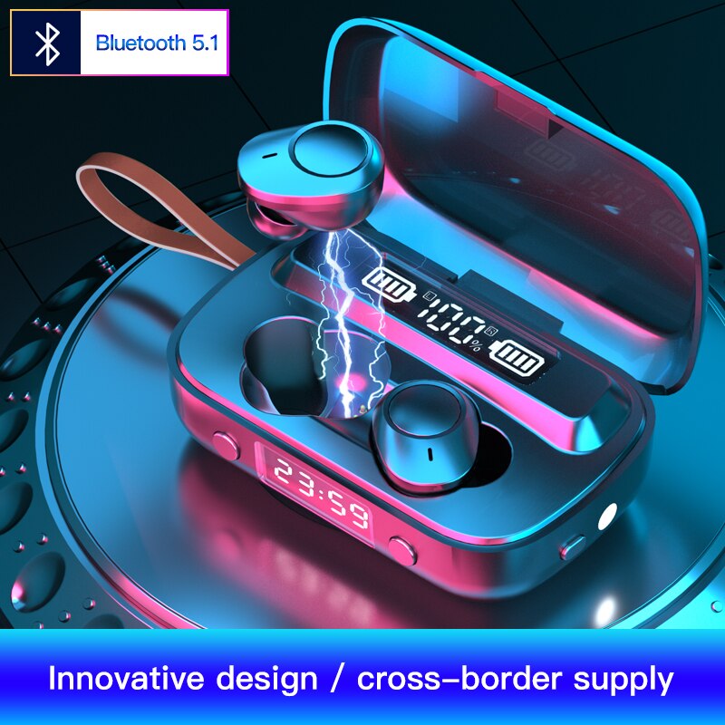 Oringinal Bluetooth Earbuds TWS Headset Wireless Headphones Touch Control HiFI Stereo Earbuds Digital display for sport