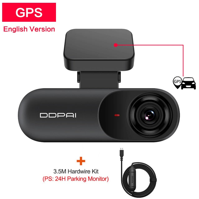 DDPai Dash Cam Mola N3 1600P HD GPS Vehicle Drive Auto Video DVR Android Wifi Smart Connect Car Camera Recorder Parking Monitor