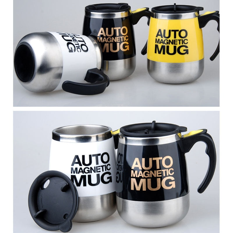 New Automatic Self Stirring Magnetic Mug Creative 304 Stainless Steel Coffee Milk Mixing Cup Blender Smart Mixer Thermal Cup