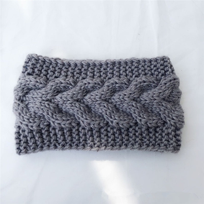 New Knitted Knot Cross Headband for Women Autumn Winter Girls Hair Accessories Headwear Elastic Hair Band Hair Accessories