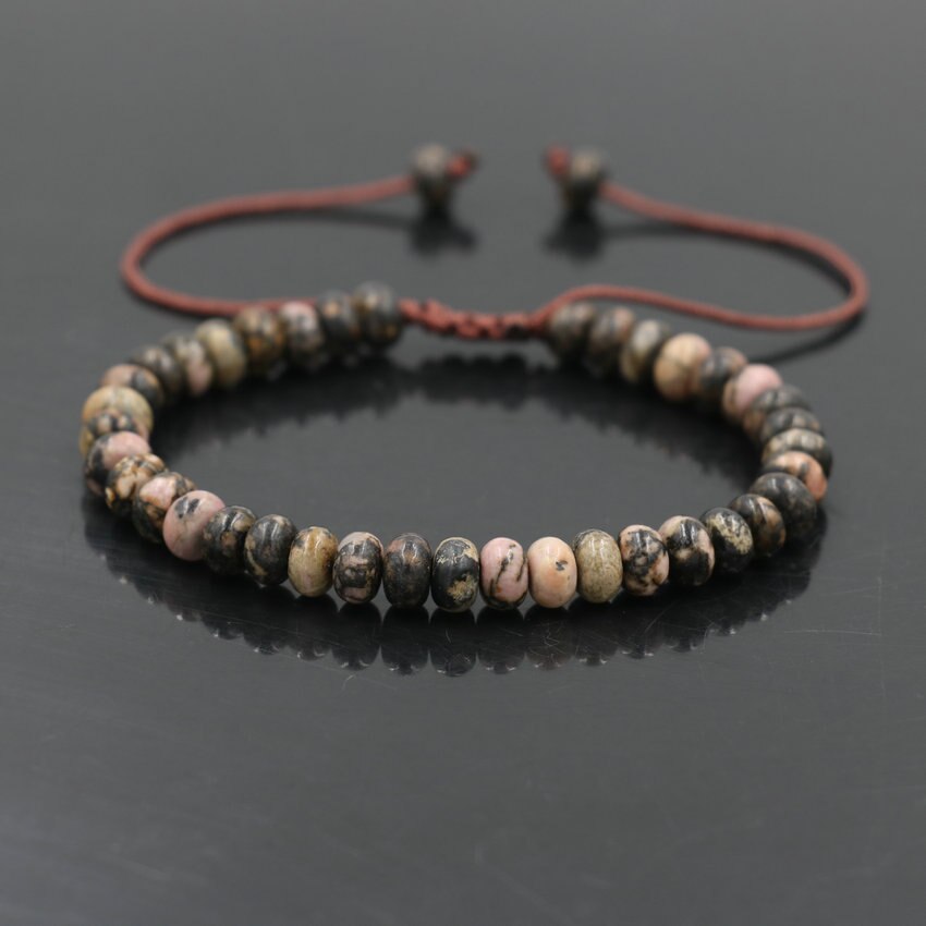 Trendy Abacus Beads Bracelet Men Indian Onyx Stone Women Bracelet Lucky Chakra Friendship Couples Bracelet Female Jewelry Gift